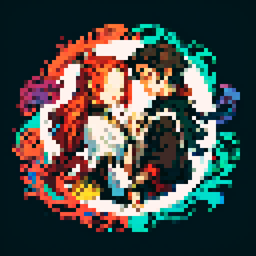 Create images with twinflames incorporated in the painting of yin and yang in middle and maybe gaia tree forming twinflames having their arms around yin and yang symbol?