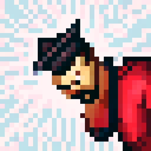 Boldly rendered, a fierce warrior with piercing eyes and a braided beard stares straight ahead, his stoic expression accentuated by high-saturation colors and dynamic shading, all in a skillful 32x32 pixel art style perfect for a game icon.