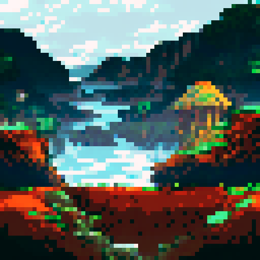 stage, glass floor 2d pixel art, front view for 2d fighting game or platfromer