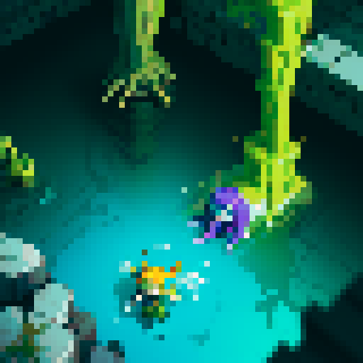 goo floor, pool of ooze, heroes sinking into ooze, heroes sinking into goo, floor is made of ooze