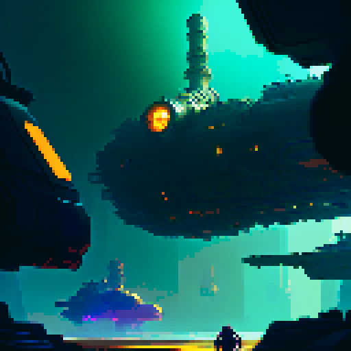 2d platformer background styled as an industrial factory with machines in the background and machine belts as well as lava with a slight glow on the very bottom.