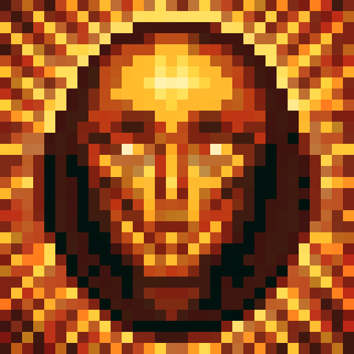 fisticon speed, vibrant orange, pixelated, game icon, skillfully crafted, intricate details, 32x32 pixels, sRGB colors, close-up view, portrait style, dynamic shading, glossy finish