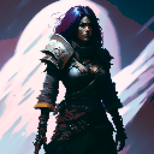 female barbarian, tall, menacing, full body, intense glare, angry, large axe, tribal clothing, Action Pose, Imposing stance, fantasy RPG