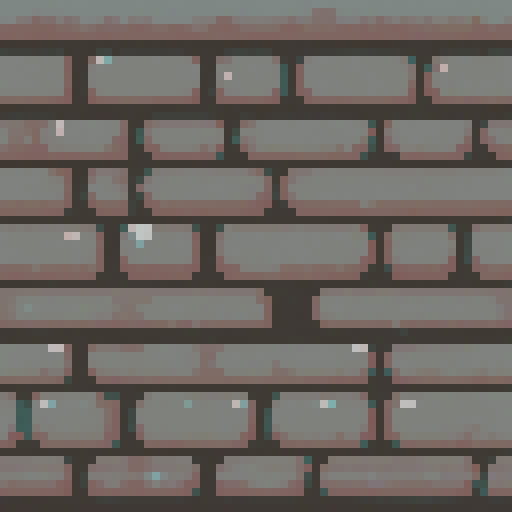 Cobblestone tiles, worn and weathered, arranged in a top-down view, capturing the essence of pixel art with its vibrant sRGB colors