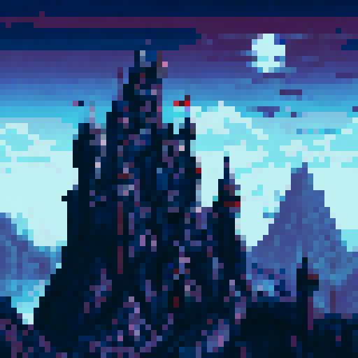 Dark mid evil themed castles