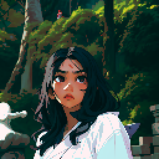 Southeast Asian woman, long wavy hair, White skin, round face, black eyes, age 20, wearing a robe, make a blank face