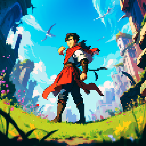 Hero is summoned to the world to save the day.