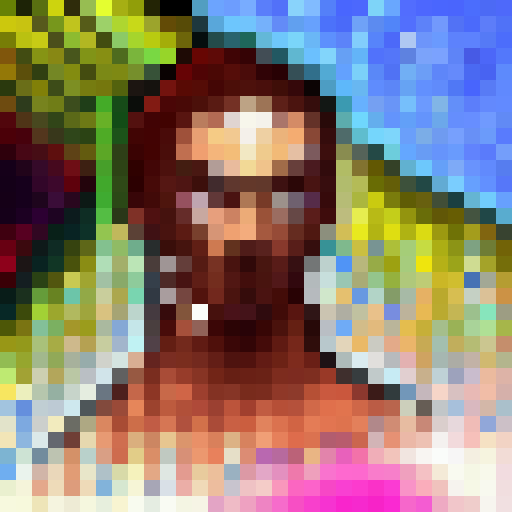 Hardly Pixelated, Clear Outlining, Vivid Colors