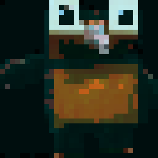 Portrait in pixel style