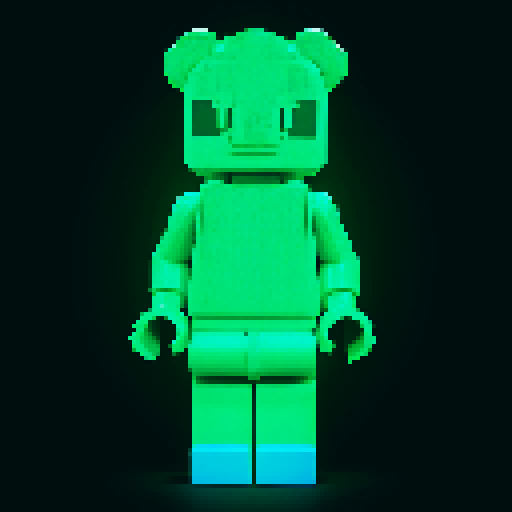 colorful pixel lego blocks arranged in a playful, vibrant composition, showcasing the intricate details and vibrant colors of pixel art in the sRGB color space