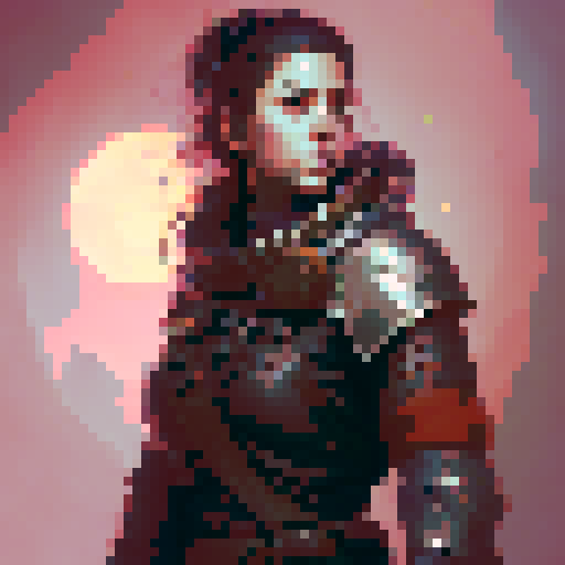 Viking without a weapon in a full viking armor