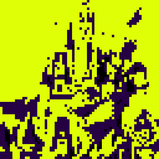 castle, dark figures, attacking, sRGB, pixel art, background, landscape