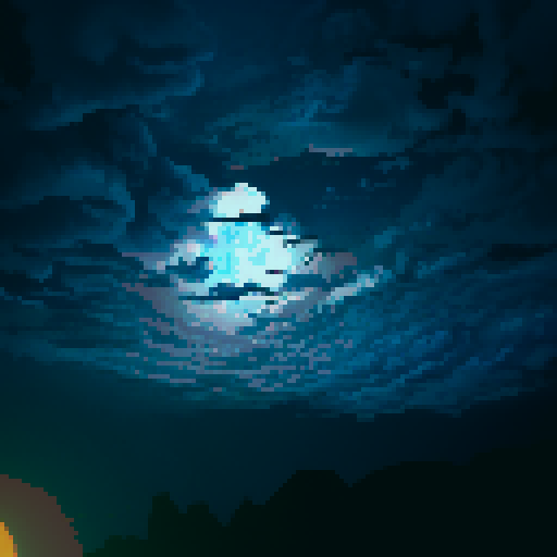 Clouds swirl, nightfall, moon from Zelda: Majora’s Mask, hyper realistic, planets align