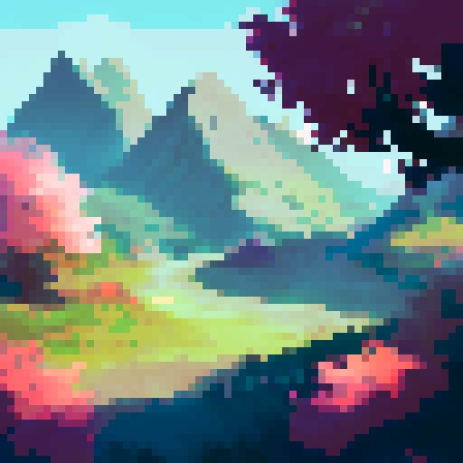 Sunrise, mountain range, beautiful nature, fantasy