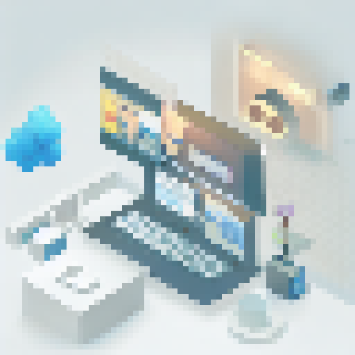 3d model icon of a Person sitting on davinci resolve color grading setup, 3d, cool, happy person, working, icon, cartoon, working on laptop, darkroom, films on screen 