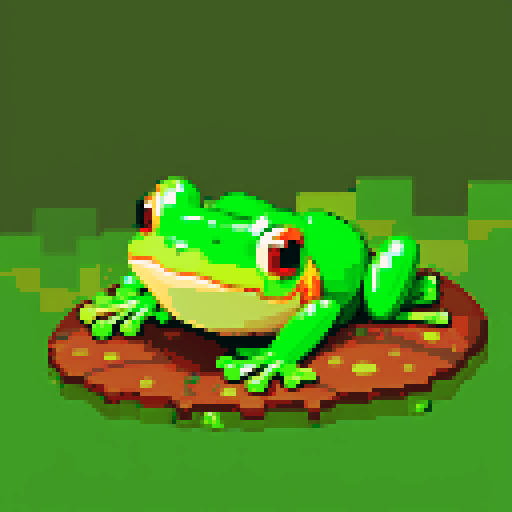 frog on forest floor