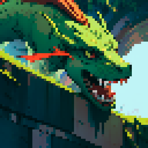 A dragon wearing a chef's hat