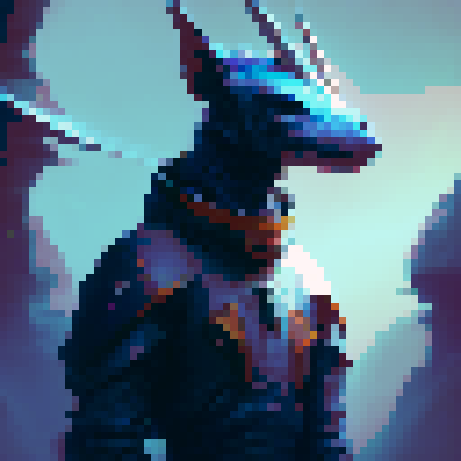 a lance that looks like a large unicorn horn.