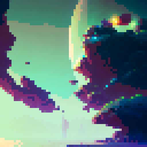 Tree, rendered in vibrant pixel art for a game asset in an earthbound style, png, white background, black outline