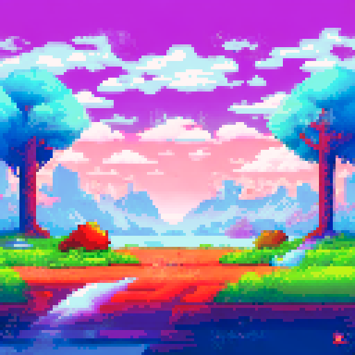 Pixel park, side scroller game