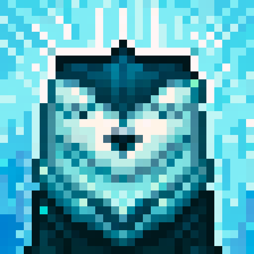 wolf avatar, portrait, glowing eyes
