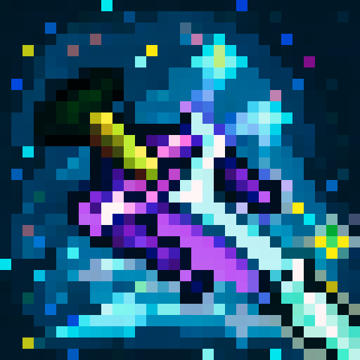 dagger with a purple poison dripping from its blade, game icon, 32x32 pixel art, sRGB, skill art, close up, portrait