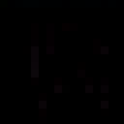 In the 8-bit style art, I want a person looking through a magnifying glass