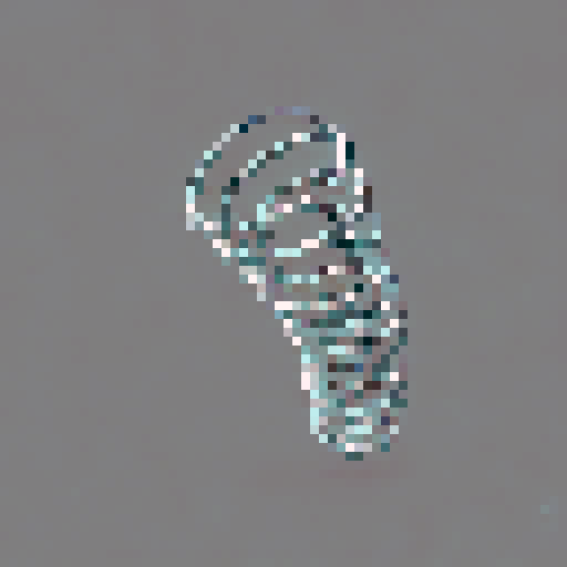 a coiled metal spring