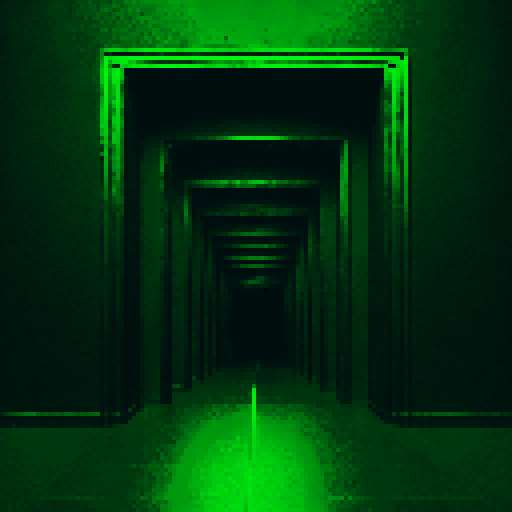 wide shot, open door, infinite doors, landscape, portrait