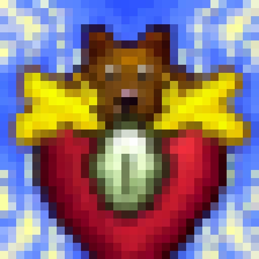 A dog with flying wings