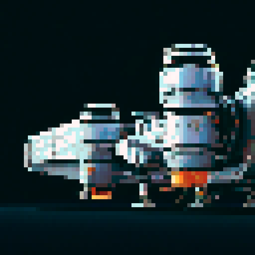 pixel art spaceship
