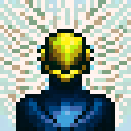 helmet, game icon, 32x32 pixel art, sRGB, skill art, close up, portrait, metallic shine, intricate details, vibrant colors, dynamic lighting