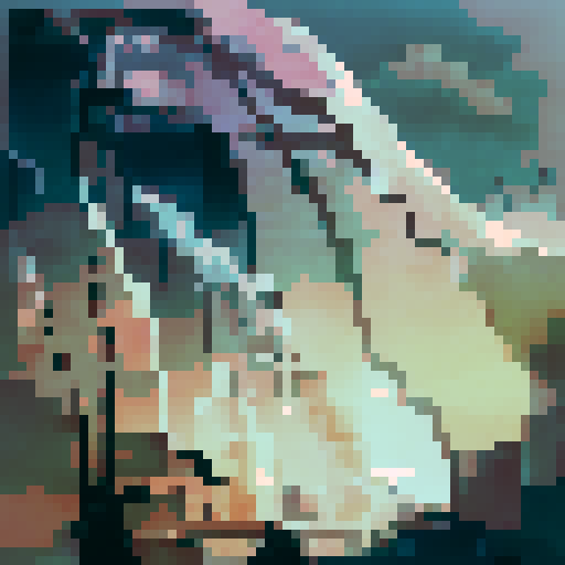 Majestic snow-capped peaks rise above a tranquil Chinese landscape, dotted with pagodas and cherry blossoms, all in the style of a stunning landscape portrait.