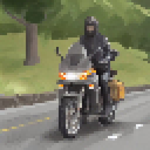 lizard pixel on bike