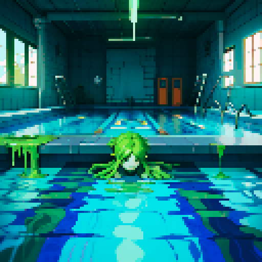 goo floor, pool of ooze, heroes sinking into ooze, heroes sinking into goo, floor is made of ooze