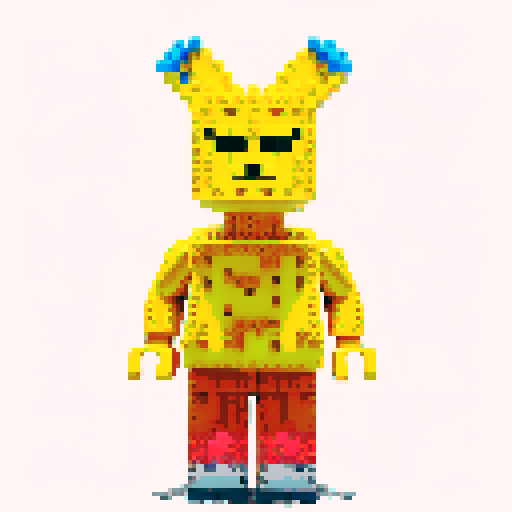 Sponge bob pixel lego 