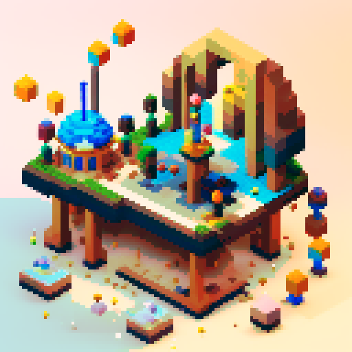 Hourglass, sand pouring into a pixelated landscape, clock hands spinning backwards, gears with intricate patterns, digital numbers melting into pixel blocks, pixelated sun rising and setting, pixel art clock face with moving hands, time warp with pixelated streaks, retro pixel art stopwatch, pixelated calendar pages flipping