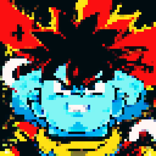 Create Goku in the style of TMNT Shredders Revenge.