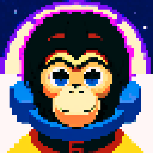 a monkey in space