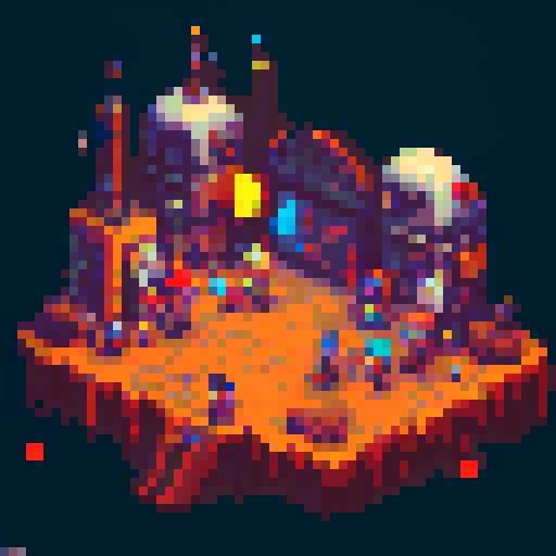 top down rpg character spritesheet, rebellious character with spiky red hair, torn black leather jacket covered in band patches, holding a spray paint can, surrounded by vibrant graffiti on brick walls, against a backdrop of lockers covered in stickers, pixel art