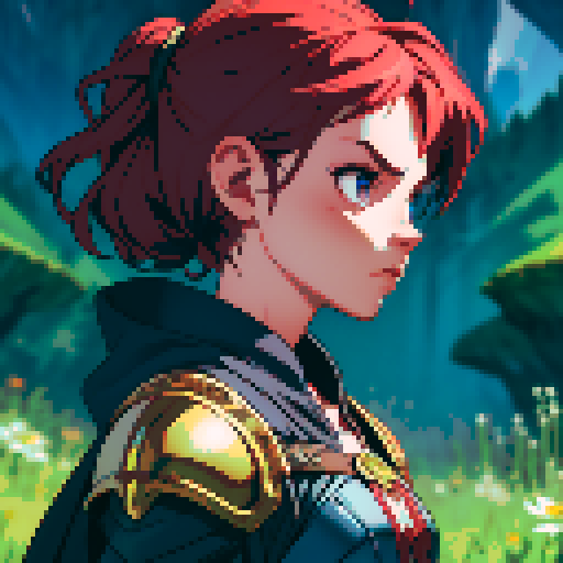 Sprite of a Warrior With Skull armor