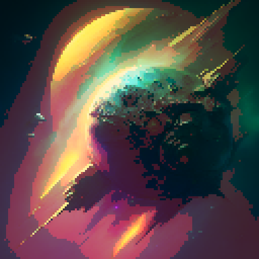 The tarot card the star in an aquatic style.