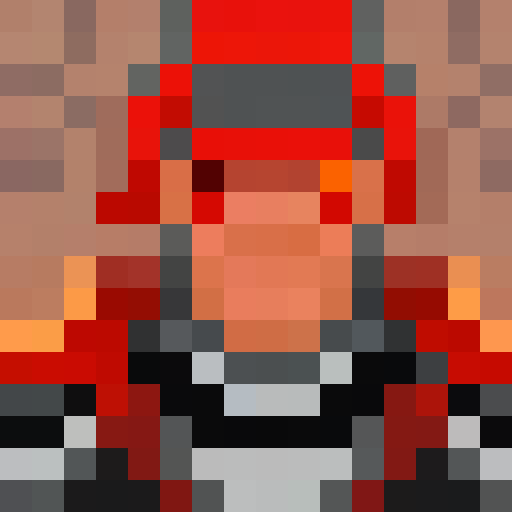 red crystal, vibrant, glowing, pulsating, radiating energy, shimmering, translucent, transparent, refracting light, sharp edges, faceted, hexagonal shape, intense hues, crimson, ruby, fiery, fiery red, game icon, 16x16, pixel art, close up, portrait