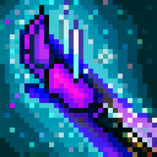 dagger with a gleaming blade, purple poison dripping, 32x32 pixel art, skill art, close up, game icon, sRGB