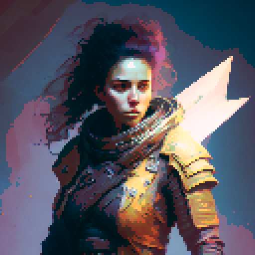 female barbarian, tall, menacing, full body, intense glare, angry, large great axe, tribal clothing, fantasy RPG