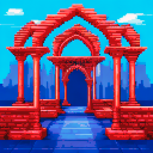 set of gothic arches