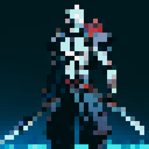 skeleton monster, low level, weak, sword or axe, standing ready to strike, pixel art, sRGB