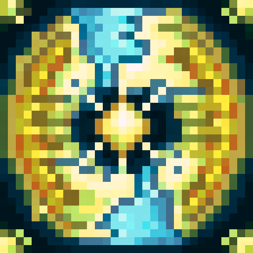 pebble currency coin, small pebble center, game icon, 32x32 pixel art, sRGB, skill art, close up, portrait