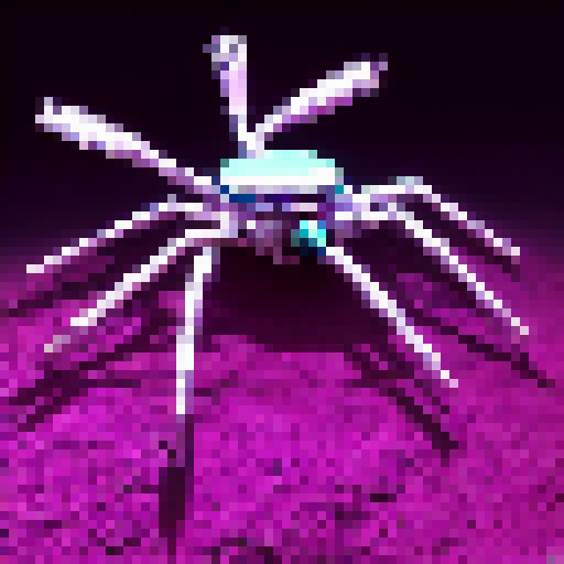 Futuristic spider robot
