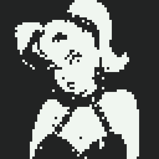 curvy, busty 1980s rocker babe with studded collar. Portrait of head, in a close up glamour shot. nude breast . Neon lighting, modern tile backsplash